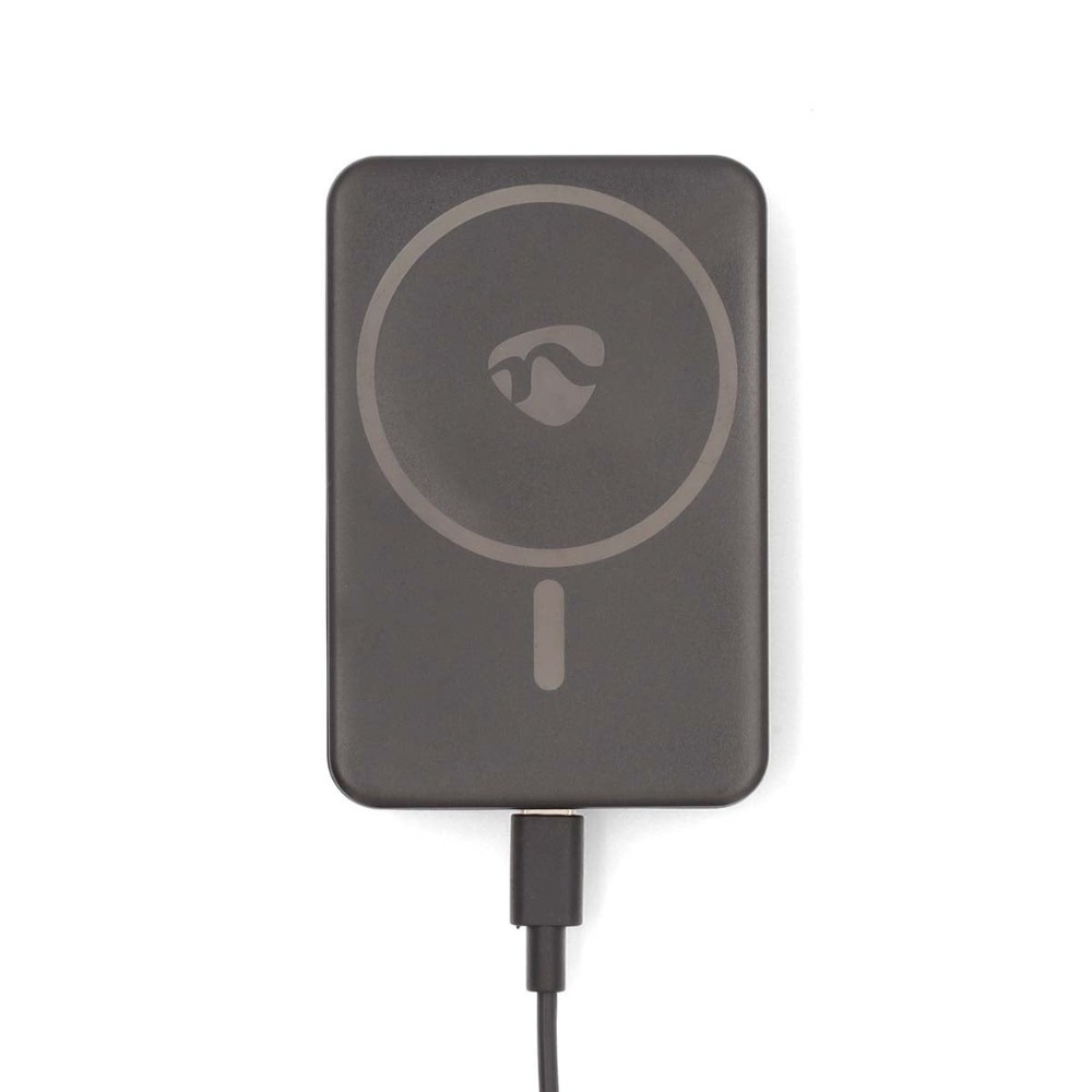 Nedis powerbank, 5 000 mAh, magnetisk trådløs lading