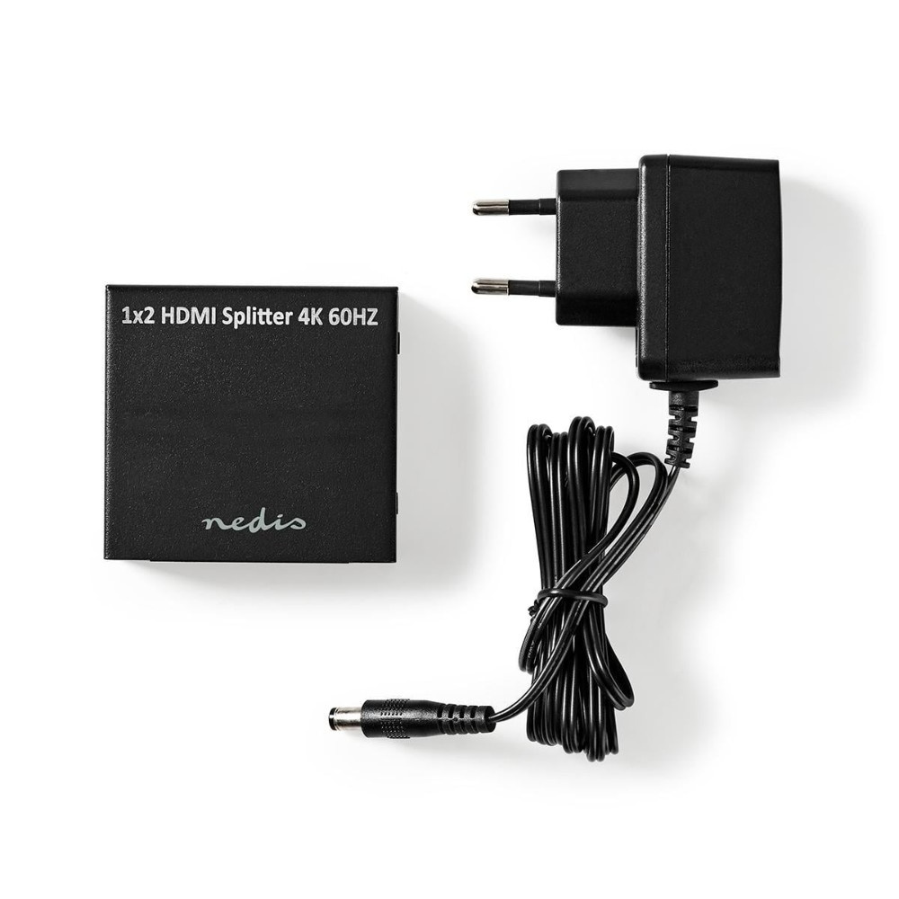 Nedis HDMI-splitter, 2 utganger, 4K/60 Hz