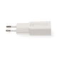 Nedis WCH-A20 GaN-vegglader 20 Watt, hvit Nedis WCH-A20 GaN-vegglader 20 Watt, hvit