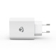Nedis USB-A-vegglader, 4 porter, 24 W, hvit Nedis USB-A-vegglader, 4 porter, 24 W, hvit