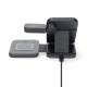 NEDIS WDCHAQ15W210BK trådløs 3-i-1-lader, svart/sølv NEDIS WDCHAQ15W210BK trådløs 3-i-1-lader, svart/sølv