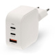 Nedis vegglader 70 W 2x USB-C 1x USB-A, hvit Nedis vegglader 70 W 2x USB-C 1x USB-A, hvit