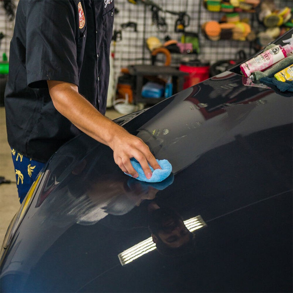 Chemical Guys Premium Grade Microfiber Applicators 2-pakk, blå