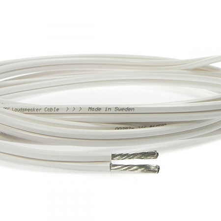 Supra Classic 4.0 høyttalerkabel, hvit