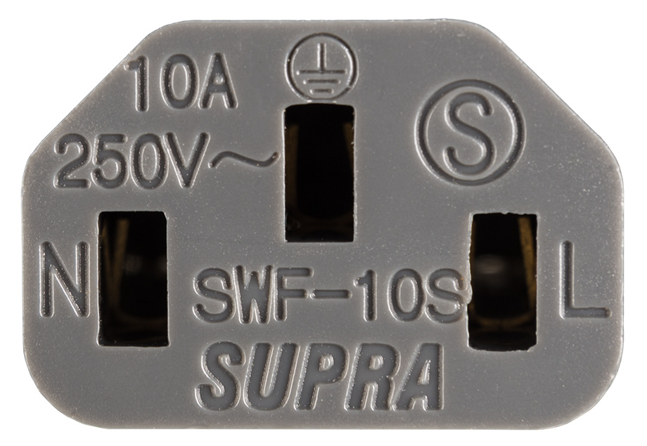Supra LoRad2.5SPC 10A rett støpsel
