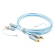 Supra Phono 2RCA-SC signalkabel for platespiller, 0.7 meter Supra Phono 2RCA-SC signalkabel for platespiller, 0.7 meter