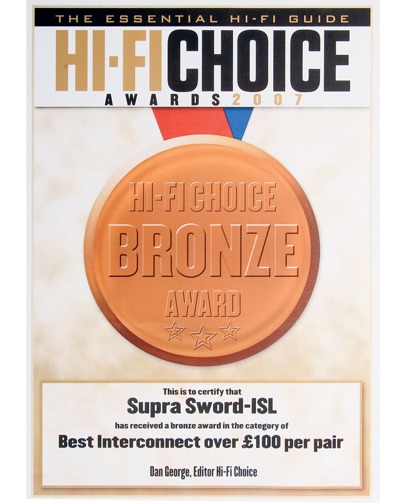 Supra Sword-ISL RCA-signalkabel 0.8 meter