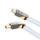 Supra HDMI 2.1 UHD8K HDMI-kabel med støtte for 8K HDR, hvit 1,5 meter Supra HDMI 2.1 UHD8K HDMI-kabel med støtte for 8K HDR, hvit 1,5 meter