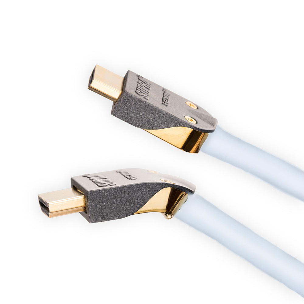 Supra HDMI 2.1 UHD8K HDMI-kabel med støtte for 8K HDR, hvit 2 meter
