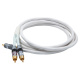 Supra Y-Link subwooferkabel 2RCA-1RCA, hvit 2 meter Supra Y-Link subwooferkabel 2RCA-1RCA, hvit 2 meter