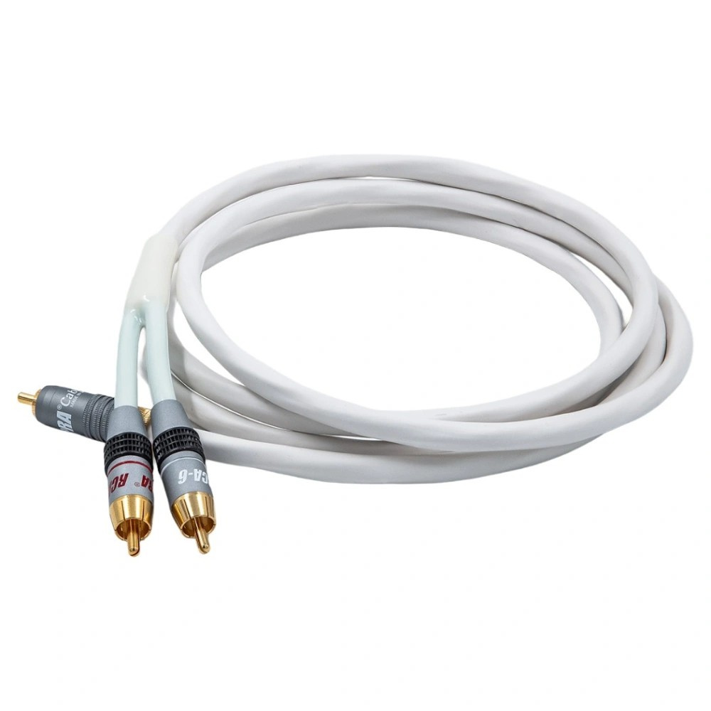 Supra Y-Link subwooferkabel 2RCA-1RCA, hvit
