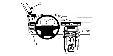Brodit Forsterket ProClip, Volvo S80/V70 II/XC70 07-11