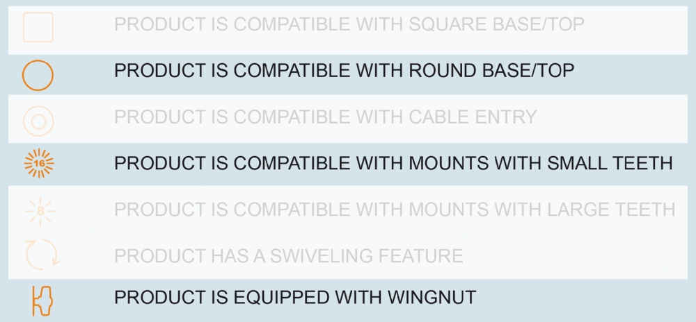 Brodit Heavy Duty Piedestalfeste 215840