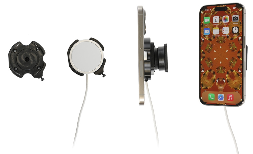 Brodit Feste med kuleledd, Apple iPhone 12/12 Mini/12 Pro/12 Pro Max/13/13 Mini/13 Pro/13 Pro Max/14/14 Plus m. fl.