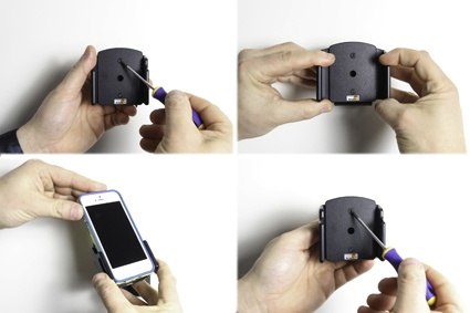 Brodit Passiv holder med kuleledd, Apple iPhone 12 Mini/13 Mini/5/5C/5S/SE