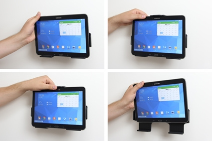 Brodit Passiv holder med kuleledd, Samsung Galaxy Tab 4 10.1 SM-T530/SM-T531/SM-T535