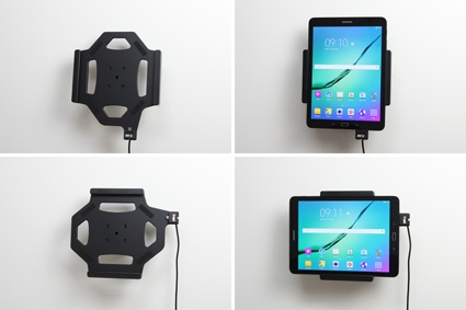 Brodit Aktiv holder med cigarettkontakt, Samsung Galaxy Tab S2 9.7 SM-T810/SM-T813/SM-T815/SM-T819 
