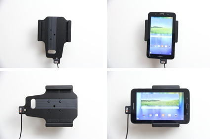 Brodit Aktiv holder med cigarettkontakt, Samsung Galaxy Tab 3 Lite 