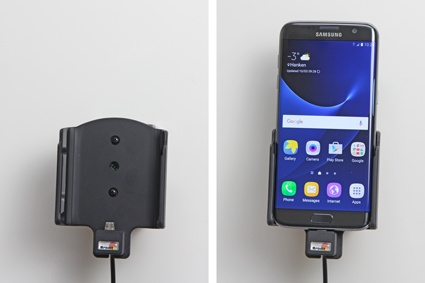 Brodit Aktiv holder med cigarettkontakt, Samsung Galaxy S7 Edge 