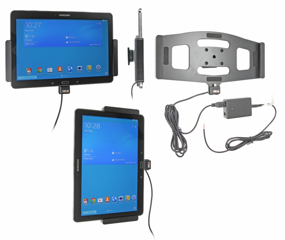 Brodit Aktiv holder for fast installasjon, Samsung Galaxy Tab PRO 10.1 LTE SM-T525/SM-T520
