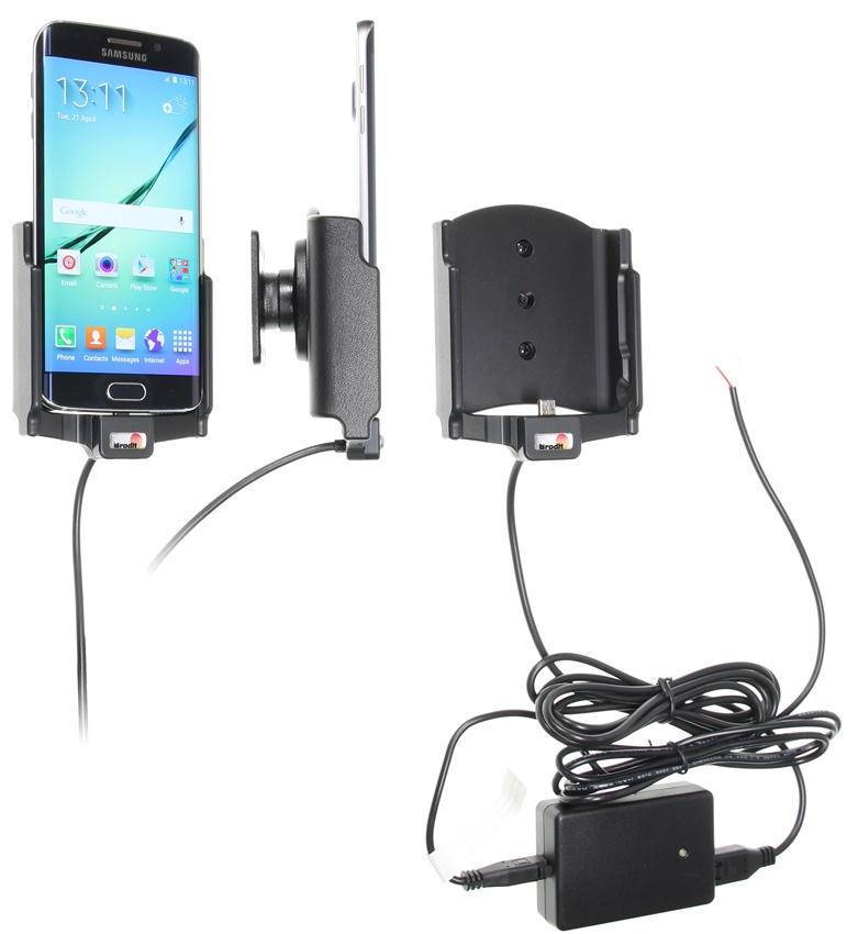 Brodit Aktiv holder for fast installasjon, Samsung Galaxy S6 edge 
