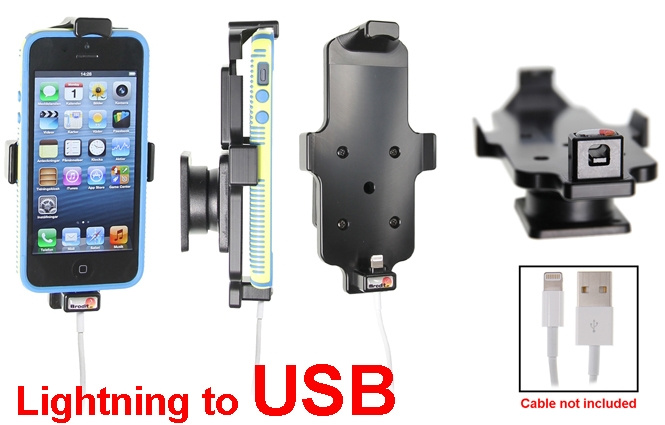 Brodit Holder for Kabeltilkobling, Apple iPhone 5/5C/5S/SE