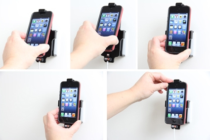 Brodit Holder for Kabeltilkobling, Apple iPhone 5/5C/5S/SE