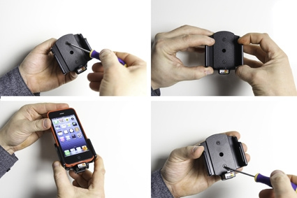 Brodit Holder for Kabeltilkobling, Apple iPhone 5/5C/5S/SE