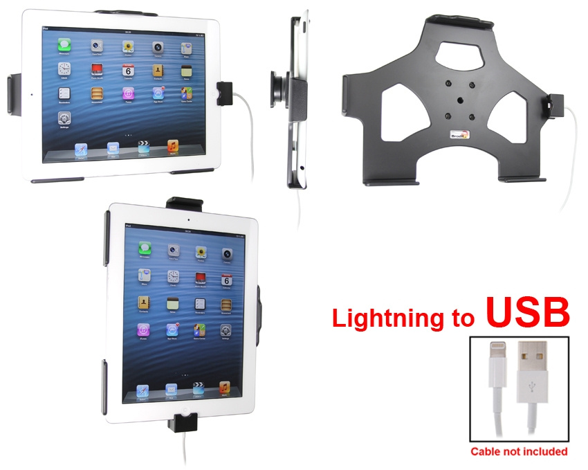 Brodit Holder for Kabeltilkobling, Apple iPad 4th Gen (A1458, A1459, A1460)/With Retina (Lightning Connector)