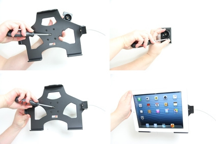 Brodit Holder for Kabeltilkobling, Apple iPad 4th Gen (A1458, A1459, A1460)/With Retina (Lightning Connector)