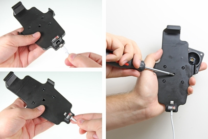 Brodit Holder for Kabeltilkobling, Apple iPhone 6 Plus/6S Plus/7 Plus/8 Plus/Xs Max