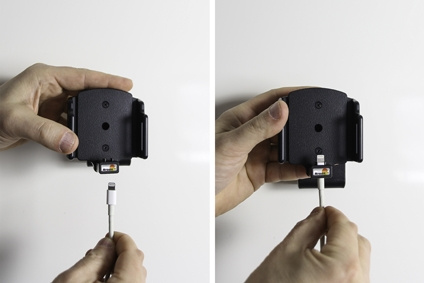 Brodit Holder for Kabeltilkobling, Apple iPhone 6/6S/7/8/SE 2nd Gen 2020/X/Xs