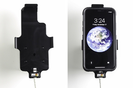 Brodit Holder for Kabeltilkobling, Apple iPhone X/Xs
