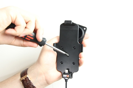 Brodit Aktiv holder med USB-kabel og cigarettadapter, Apple iPhone 5/5C/5S/SE