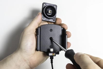 Brodit Aktiv holder med USB-kabel og cigarettadapter, Apple iPhone 5/5C/5S/SE