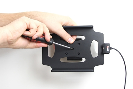 Brodit Aktiv holder med USB-kabel og cigarettadapter, Apple iPad Mini 2 (A1489, A1490, A1491)/3 (A1599, A1600)/Retina