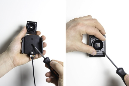 Brodit Aktiv holder med USB-kabel og cigarettadapter, Apple iPhone 6/6S/7/8/SE 2nd Gen 2020/X/Xs