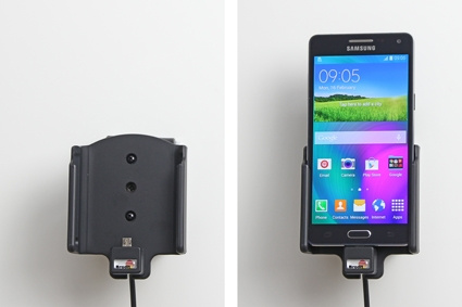 Brodit Aktiv holder med USB-kabel og cigarettadapter, Samsung Galaxy A5 SM-A500/J3 2017 (J330F, J330G)