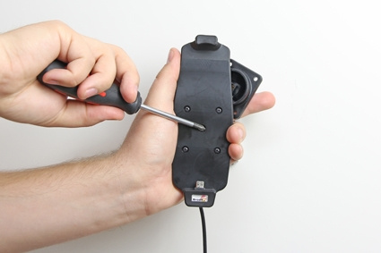 Brodit Aktiv holder med USB-kabel og cigarettadapter, Samsung Galaxy S6/S6 edge/S7