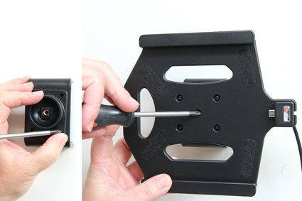 Brodit Aktiv holder med USB-kabel og cigarettadapter, Samsung Galaxy Tab A 8.0 (2015) SM-T350 