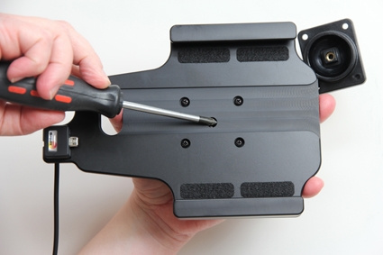 Brodit Aktiv holder med USB-kabel og cigg-adapter, Samsung Galaxy Tab 3 Lite 