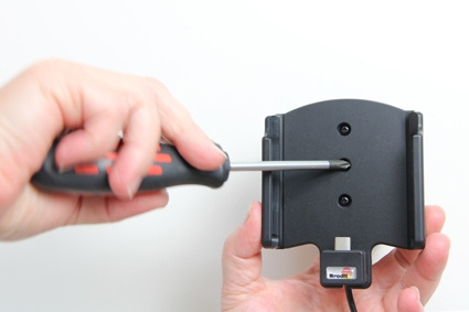 Brodit Aktiv holder med USB-kabel og cigarettadapter, Motorola Moto Z Force Droid 