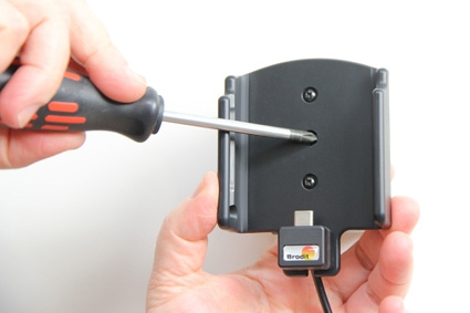 Brodit Aktiv holder med USB-kabel og cigarettadapter, Samsung Galaxy A3 (2017) 