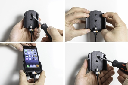 Brodit Aktiv holder for fast montering, Apple iPhone 5/5C/5S/SE