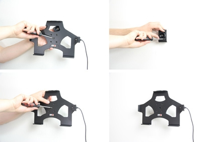 Brodit Aktiv holder for fast installasjon, Apple iPad 4th Gen (A1458, A1459, A1460)/With Retina (Lightning Connector)