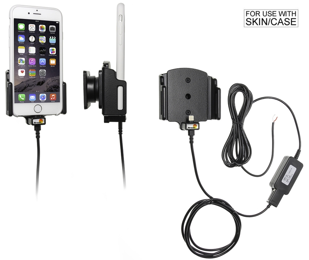 Brodit Aktiv holder for fast montering, Apple iPhone 6/6S/7/8/SE 2nd Gen 2020/X/Xs