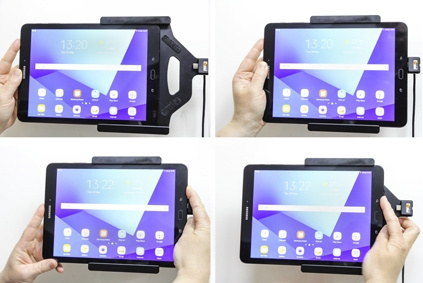 Brodit Aktiv holder for fast montering, Samsung Galaxy Tab S3 9.7 SM-T820/SM-T825 