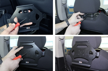 Brodit Holder med nøkkel-lås, Apple iPad 4th Gen (A1458, A1459, A1460)/With Retina (Lightning Connector)