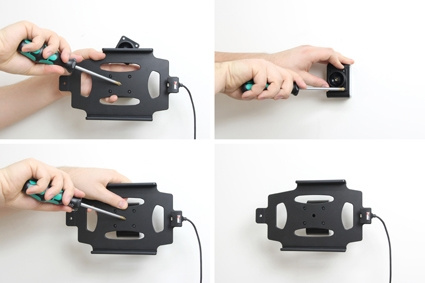 Brodit Holder med nøkkellås, Apple iPad Mini 2 (A1489, A1490, A1491)/3 (A1599, A1600)/Retina