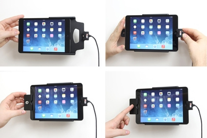 Brodit Holder med nøkkellås, Apple iPad Mini 2 (A1489, A1490, A1491)/3 (A1599, A1600)/Retina